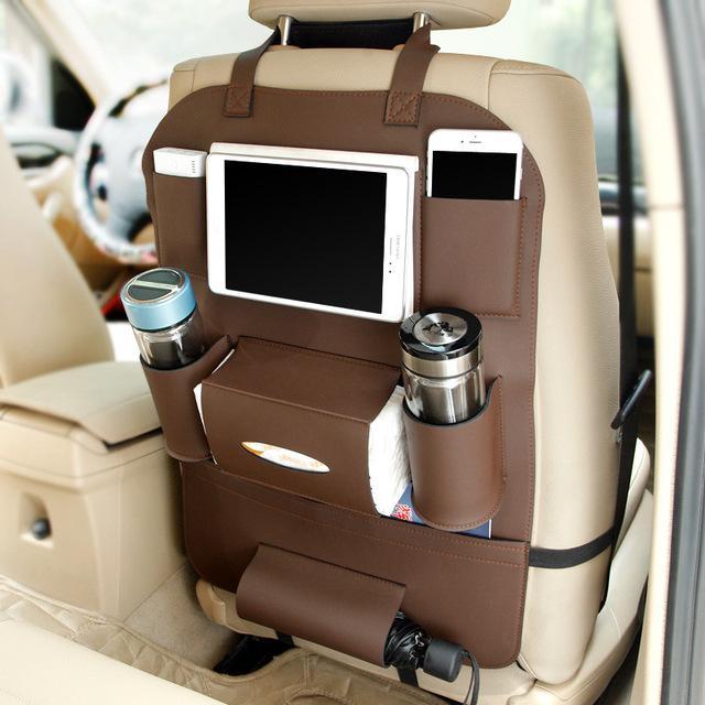 DriveNeat™ Premium Leather Car Organizer