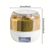 GrainKeeper™ Rotating Rice & Cereal Storage Container
