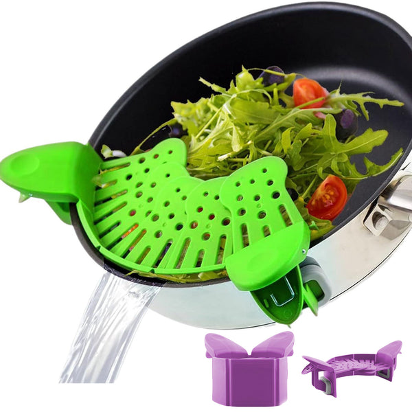 SnapStrain™ Silicone Clip-On Strainer