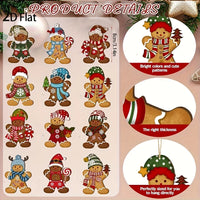 WoodGingy™ Gingerbread Ornaments Set (12 or 24 pcs)