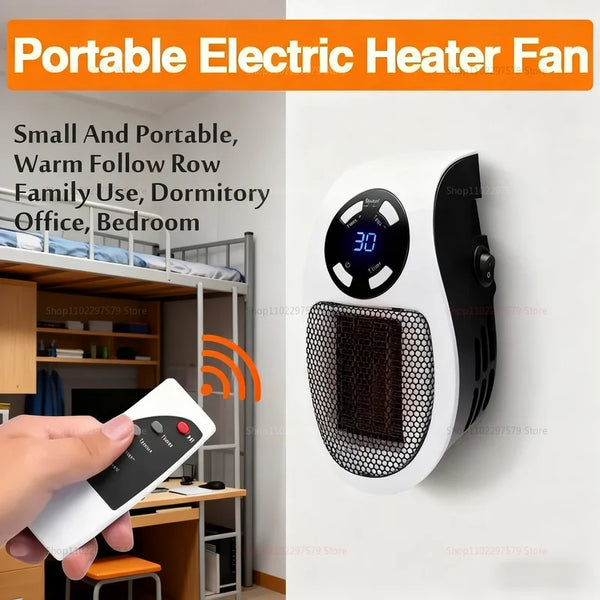 2025 Winter Portable Wall Mounted Electric Heater ,for Home Room Heating Warmer , Air Blower Compact Warm Electric Appliance