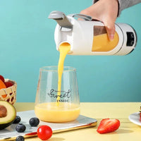 TravelBlend™ 450 ml Portable Electric Juicer 8-Blade Rechargeable Smoothie and Fresh Juice Blender Cup