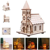 GlowCabin™ LED Wooden Christmas House