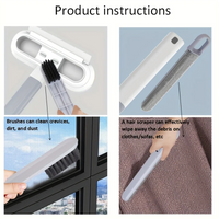 KYCOR-Household Cleaning Tool Multifunctional Window Cleaner With Squeegee And Cleaning Brush