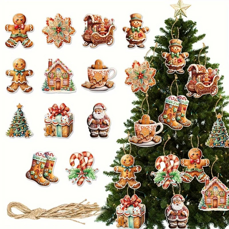 GingerJoy™ Christmas Hanging Ornaments (12 pcs)