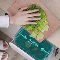 Household Wall - Mounted Kitchen Trash Can With Lid, Kitchen Waste Hanging Paper Basket for Toilet and Living Room