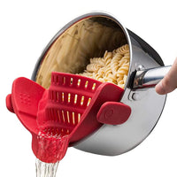 SnapStrain™ Silicone Clip-On Colander
