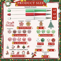 CandyCraft™ Gingerbread Beaded Pen Set (6 or 9 pcs)