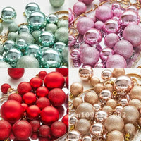 44PCS Pink & Purple Christmas Ball Set – Shimmering Tree Ornaments for Festive Décor
