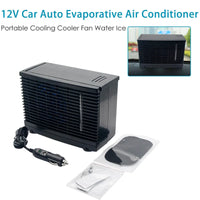 12V 60W Adjustable Car Air Conditioner Cooler Cooling Fan Water Ice Evaporative Portable Mini Fan