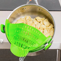SnapStrain™ Silicone Clip-On Colander