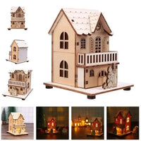 GlowCabin™ LED Wooden Christmas House