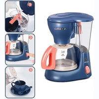 New Kitchen Home Appliances Kids Pretend Play Toy Household Coffee Maker Mixer Toaster Vacuum Cleaner Playset for Children Gifts