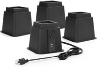 RiseSmart™ Adjustable Furniture Risers with USB Ports