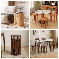WoodEase™ Solid Wood Foldable Stool Set (4 pcs)