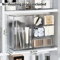 Clear Acrylic Makeup Organizer Storage Box With Drawers For Bathroom Vanity Countertop Desk Cosmetic Display Produce Clothes