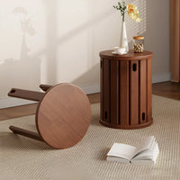 WoodEase™ Solid Wood Foldable Stool Set (4 pcs)