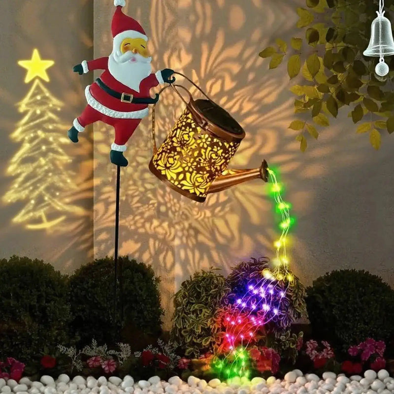SantaFlow™ Solar Watering Can Light