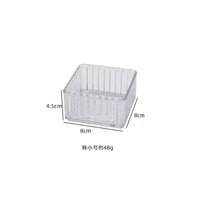 Stackable Acrylic Drawer Organizer - Adjustable Divider Trays for Cosmetics, Modular Makeup Storage Box