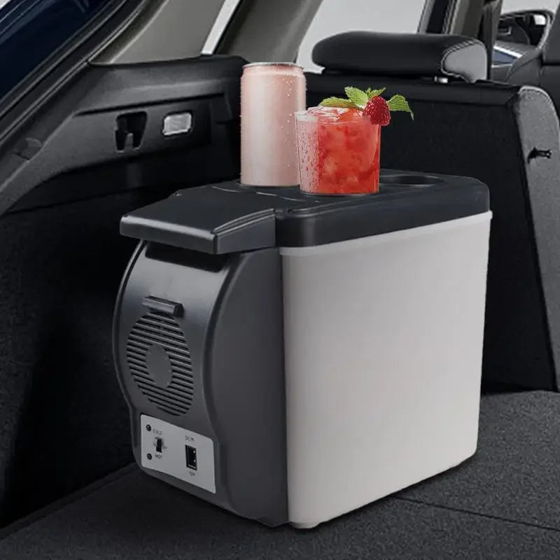6L Cooling And Heating Freezer Box Electric Mini Car Refrigerator 12V Portable Auto Camping Fridge Electrical Appliances Amagi