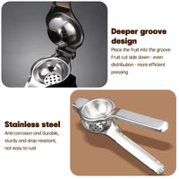 Stainless Steel Lemon Juicer Squeezer Juice Fruit Pressing Citrus Orange Juicer Lemon Press Machine Portable Kitchen Tool