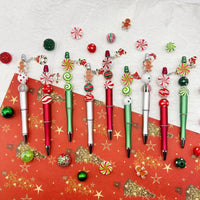 CandyCraft™ Gingerbread Beaded Pen Set (6 or 9 pcs)