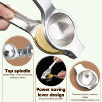 Stainless Steel Lemon Juicer Squeezer Juice Fruit Pressing Citrus Orange Juicer Lemon Press Machine Portable Kitchen Tool