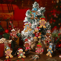 WoodGingy™ Gingerbread Ornaments Set (12 or 24 pcs)