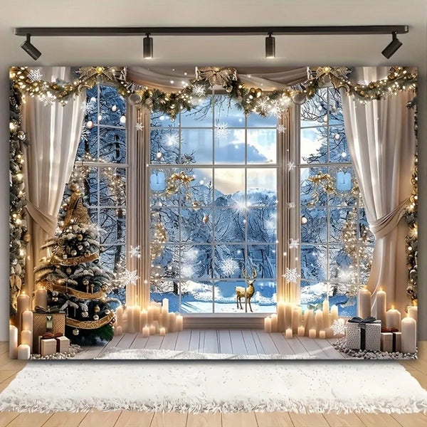 GoldSnow™ Christmas Celebration Backdrop