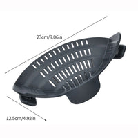 SnapStrain™ Silicone Clip-On Colander