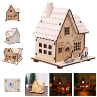 GlowCabin™ LED Wooden Christmas House