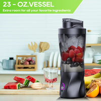PowerMix™ 700 ml Portable Electric Juicer USB Rechargeable Smoothie Blender for Fresh Juice and Shakes